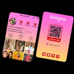 Instagram Profile ID Card - Sublimation Printed Custom Social Media Visiting Card | Premium Waterproof Bio Link Visiting Card