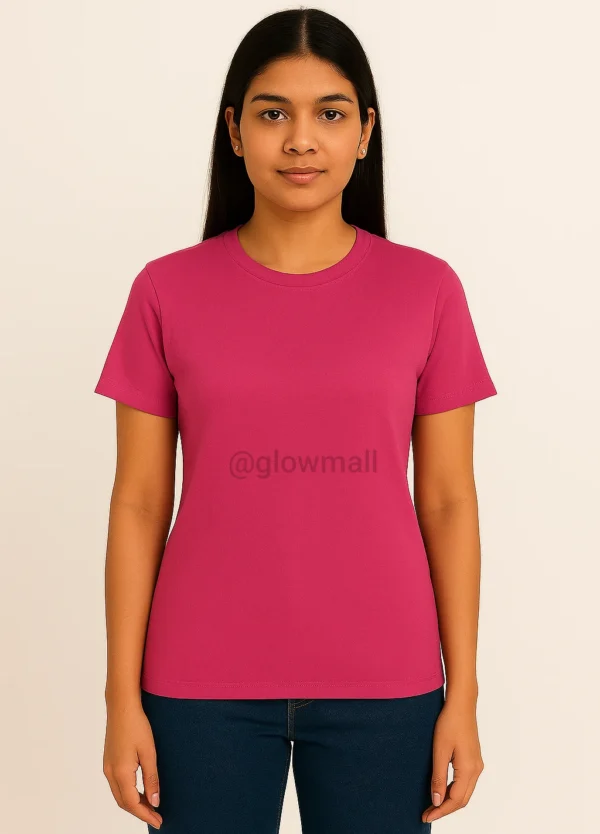 Customized Pink Girls T-Shirt with Instagram QR Code & Personalized Dialogue – Glow Mall