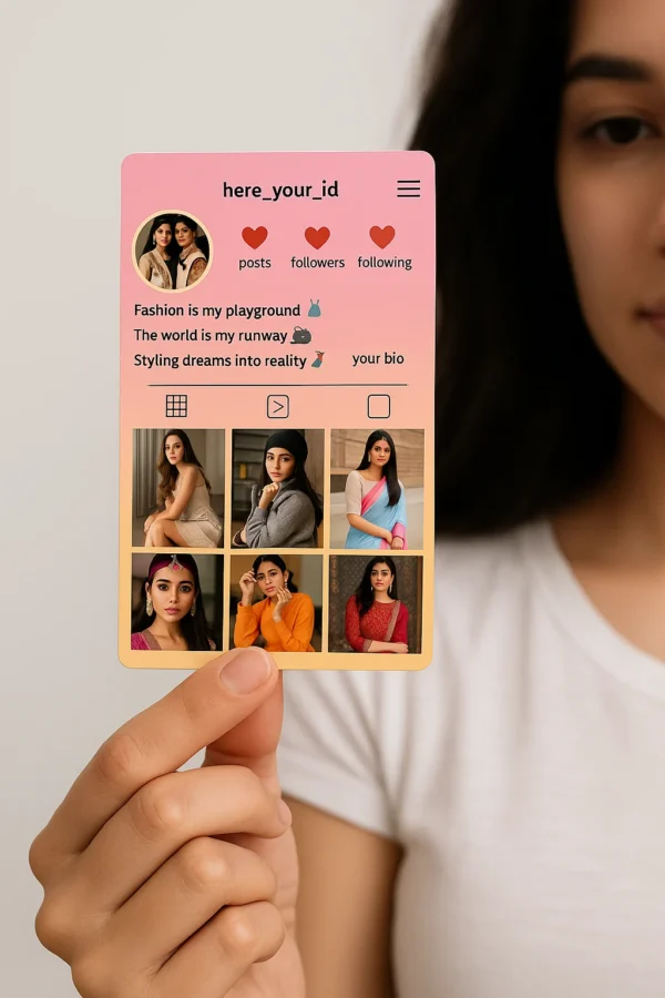Premium Sublimation PVC Visiting Card - Lifetime Printing & Waterproof - Glow Mall (100% Pure Desi Indian Brand)
