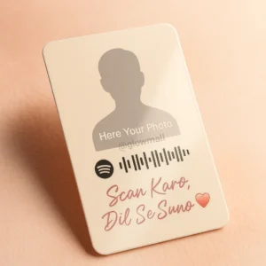 Customized Spotify Song PVC Card with Photo – Scan & Feel Sublimation Gift – Glow Mall