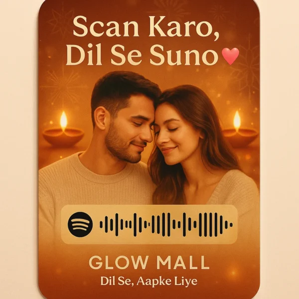 Customizable PVC Spotify QR Code Card – Scan & Feel Your Song – Personalized Gift by Glow Mall