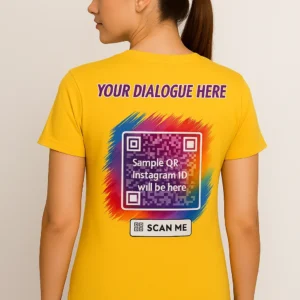 Scannable Insta QR Code Tee for Followers Personalized Regional T-Shirt
