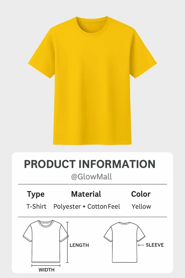Instagram QR Code Yellow T-Shirt with Viral Dialogue – Unisex Sublimation Tee | Glow Mall - Image 5