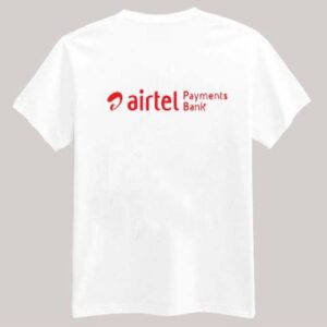 Official Airtel Payments Bank Promotional T-Shirt | Professional Staff & Agent Apparel