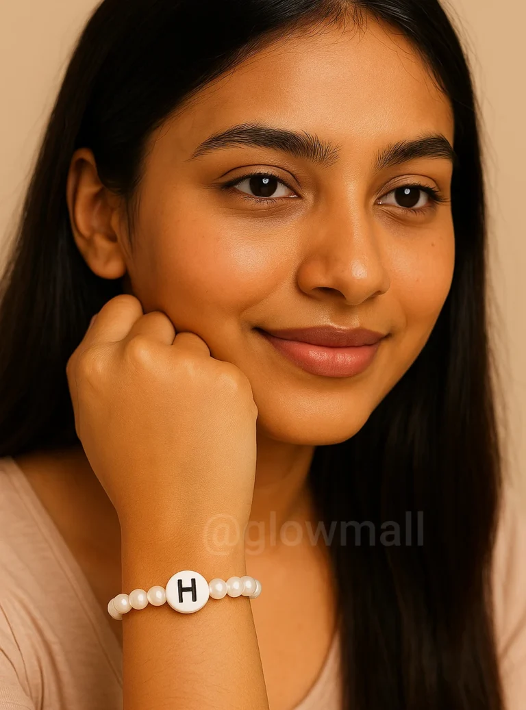 Multi-Color Alphabet Personalized Beads with Letters (Choose A-Z) Beads Bracelet – Glow Mall Personalized Gift