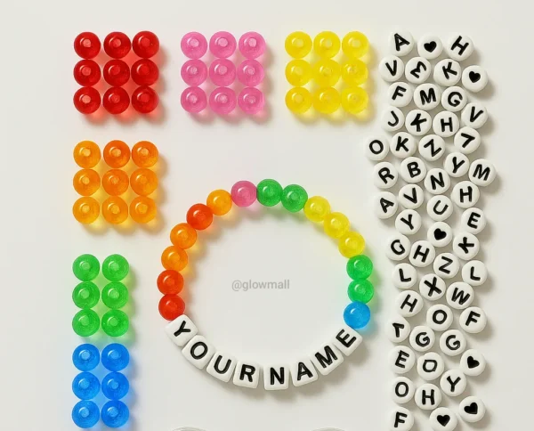 Customized Name Bracelet for Men & Girls – Personalised Jewelry by Glow Mall – Indian Handmade Gift