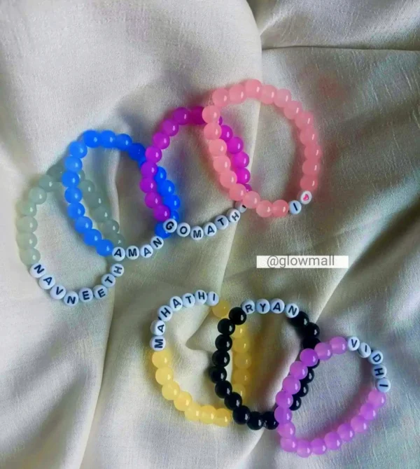 Customized Name Bracelets for Men and Women – Personalised Jewelry Gift at Glow Mall