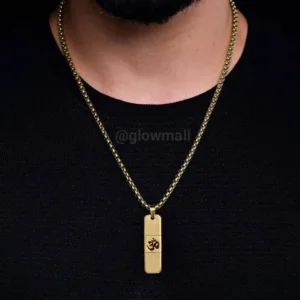 stainless-steel-om-pendant-necklace Stainless Steel Om Pendant Necklace for Men & Women – Spiritual Jewelry by Glow Mall