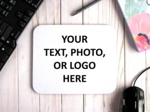 Glow Mall Custom Printed Mousepad | Personalized with Your Photo, Logo, or Text