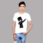 Glow Mall Dabbing Marshmello T-Shirt for Boys | DJ Music Fan Apparel