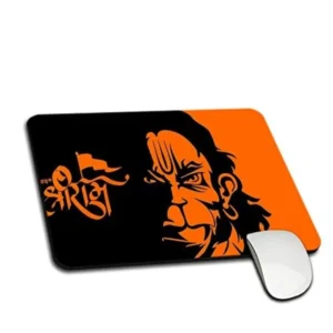 Glow Mall Jai Shri Ram Hanuman Mousepad | Spiritual & Religious Desk Mat