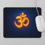 Bring Peace to Your Workspace! | Divine Om Symbol Spiritual Mousepad | Perfect for Home & Office