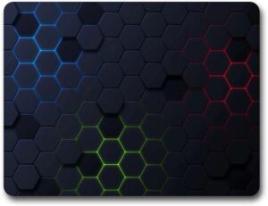 Level Up Your Desk Setup! | 3D Hexagon RGB Gaming Mousepad | Perfect for Gamers & Coders