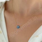 Glow Mall Gold-Plated Evil Eye Necklace for Women & Girls | Protection Pendant