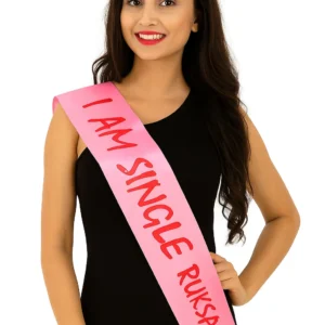 Personalised Party Celebration Sash in Pink – Perfect for Birthday & Bachelorette
