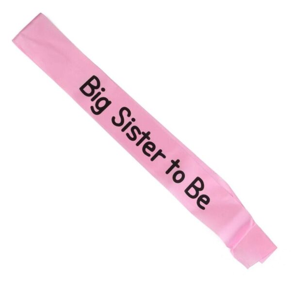 Personalised “Big Sister to Be” sublimation sash – Glow Mall