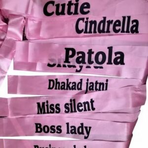 Custom printed sublimation sashes with text designs – Glow Mall