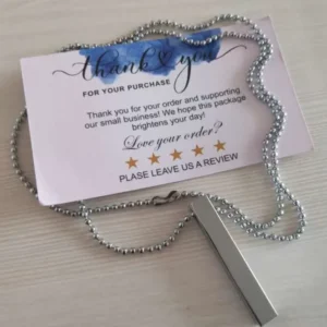 glowmall-silver-stainless-steel-pendant-chain Glow Mall stainless steel silver pendant necklace with chain for men and women