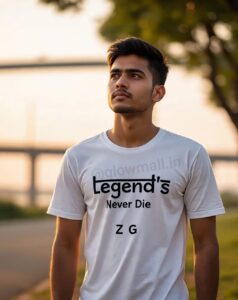 Glow Mall “Legend’s Never Die” Zubin Garg Sublimation Printed Polyester T-Shirt for Men – Lifetime Washable Print |