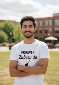 Glow Mall “Forever Zubeen da” Sublimation Polyester Tribute T-Shirt – Unisex |