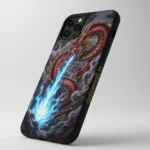 Dragon Fury Anime Fire 3D Sublimation Mobile Cover | Dragon Design Hard Case – Glow Mall