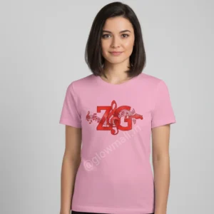 ZG Zubeen Garg Tribute Tee, premium 160 GSM pink polyester, unisex, Glow Mall.