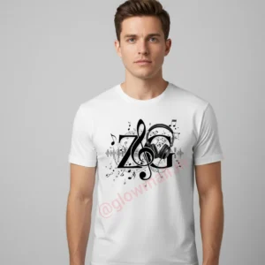 ZG Zubeen Garg Tribute T-shirt – 160 GSM Polyester in White, Yellow, Pink – Glow Mall