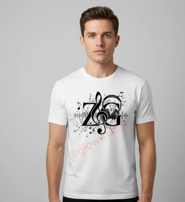 ZG Zubeen Garg Tribute T-shirt – 160 GSM Polyester in White, Yellow, Pink – Glow Mall