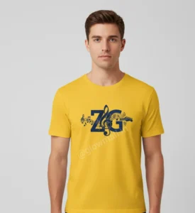 ZG Zubeen Garg Tribute Tee – Premium 160 GSM Polyester, Yellow & Pink Unisex T-shirt | Glow Mall