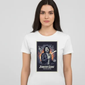 Zubeen Garg Tribute T-Shirt Glow Mall – 160 GSM Polyester Unisex Fan Tee