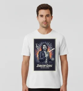 Zubeen Garg Tribute T-Shirt – 160 GSM Polyester | Unisex Fan Tee | Glow Mall India